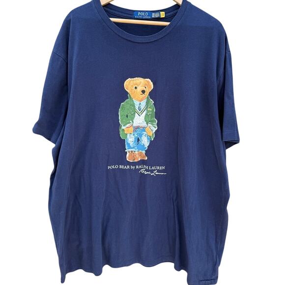 Polo Bear by Ralph Lauren blue t-shirt Size 2XB - Picture 1 of 5